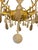 Mid 20th Century Glamorous Italian 22k Gold Leaf & Rock Crystal Chandelier. 20th Century. For Sale In Los Angeles - Image 6 of 10