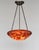 Art Deco French Art Deco Pendant Light by Daum & Majorelle - 1925 Cameo Chandelier France For Sale - Image 3 of 14