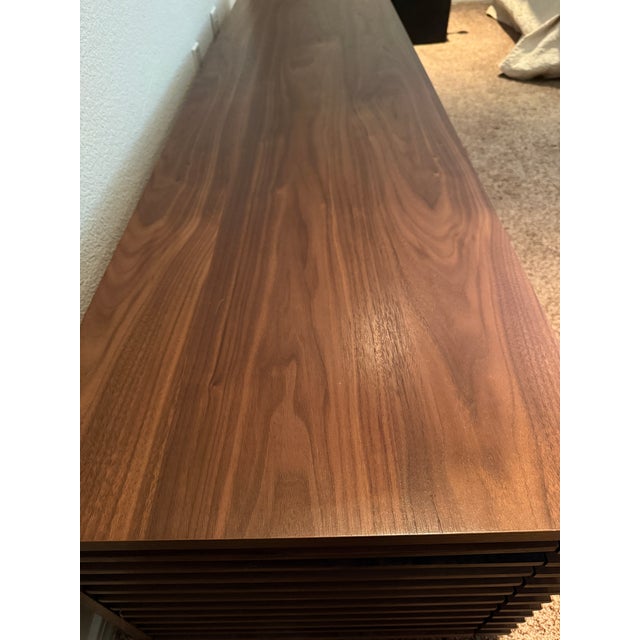 ***Mint Condition Design Within Reach Line Media Console Walnut Wood 71"** For Sale - Image 16 of 18