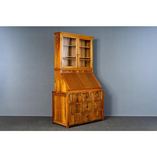 Vintage Secretary Display Cabinet For Sale - Image 3 of 18