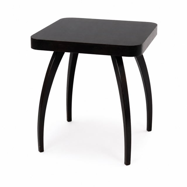 Mid-Century Walnut H-259 Spider Side Table by Jindřich Halabala for Up Závody, Czech Republic, 1930s For Sale - Image 9 of 9