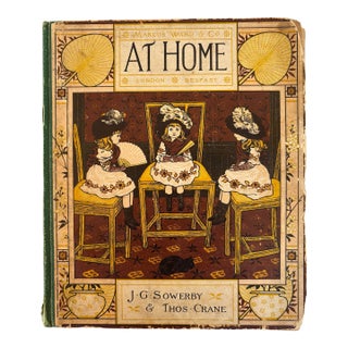 At Home 1881 Marcus Ward & Co London Belfast J. G• Sowerby & Thos • Crane For Sale