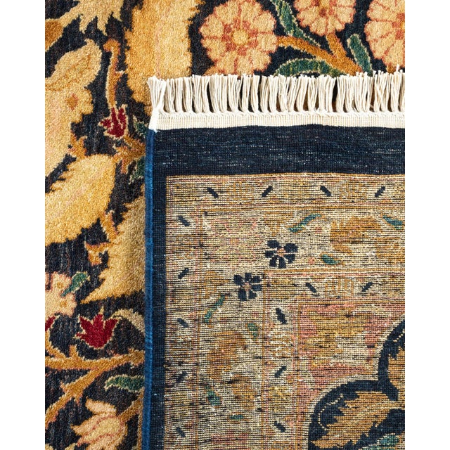 2000 - 2009 Mogul, One-of-a-Kind Hand-Knotted Area Rug - Blue, 8' 0" x 10' 3" For Sale - Image 5 of 8