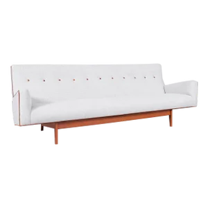 1950s Vintage Walnut Sofa Model U-150 by Jens Risom