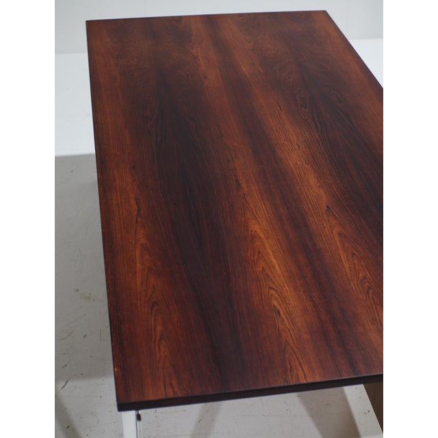Executive Desk in Kingwood and Steel by Poul Kjaerholm, Denmark, 1950s For Sale - Image 15 of 18