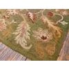 Textile 1890s Green Floral Antique Turkish Anatolian Oushak Rug 12'4" X 16'2" Handknotted Wool Carpet For Sale - Image 7 of 7