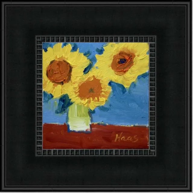 Sunflower Oil Painting Contemporary Impressionist Art For Sale - Image 9 of 12