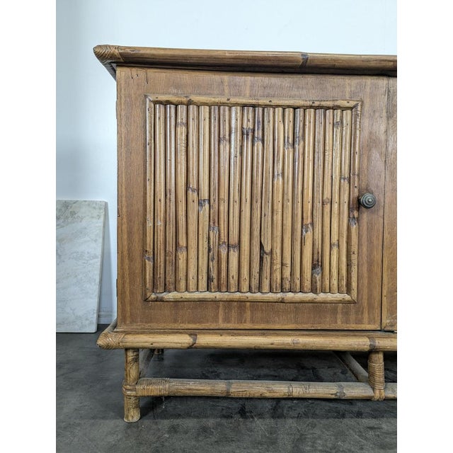 Split Bamboo Sideboard, 1960s For Sale - Image 4 of 8