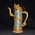 Vintage Asian Cloisonné Gilt Bronze Tibetan Butter Tea Pot - Himalayan Monk's Ewer For Sale - Image 9 of 9
