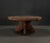Brutalist Large Vintage Rural Round Coffee Table in Oak, 1960s For Sale - Image 3 of 14