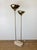 Tommaso Barbi Vintage 1980s Tommaso Brass Double Lotus Floor Lamp by Tommaso Barbi For Sale - Image 4 of 13