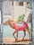 Paper Exotic Indian Scenic Hand-Painted Wall Mural, 4-Panel Set For Sale - Image 7 of 8