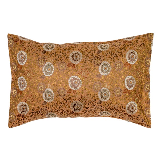 Japanese Ceremonial Silk Lumbar Cushion by Renaras For Sale