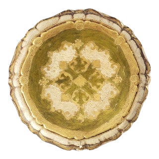 Vintage 1960's Italian Florentine Tray For Sale