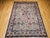 Vintage Persian Tabriz Rug, Hand-Knotted Wool, Allover Geometric Pattern, Ivory & Blue, 8x10 For Sale - Image 12 of 18