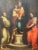 This impressive antique religious painting was crafted in Italy circa 1850 and is a large oil on canvas after Andrea del...