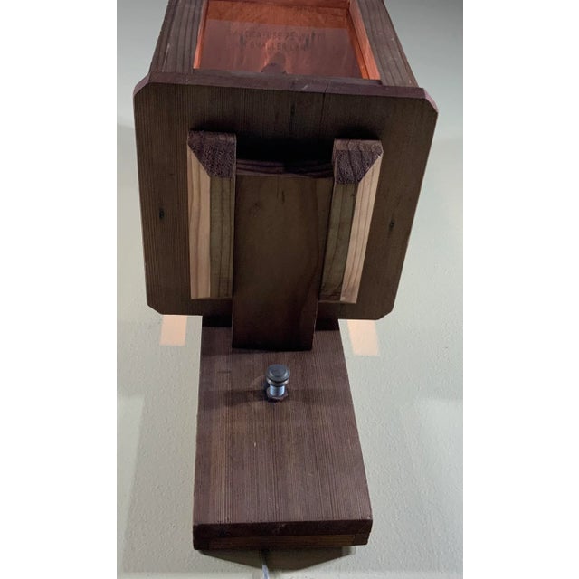 Single Wood Wall Lantern For Sale In Miami - Image 6 of 12