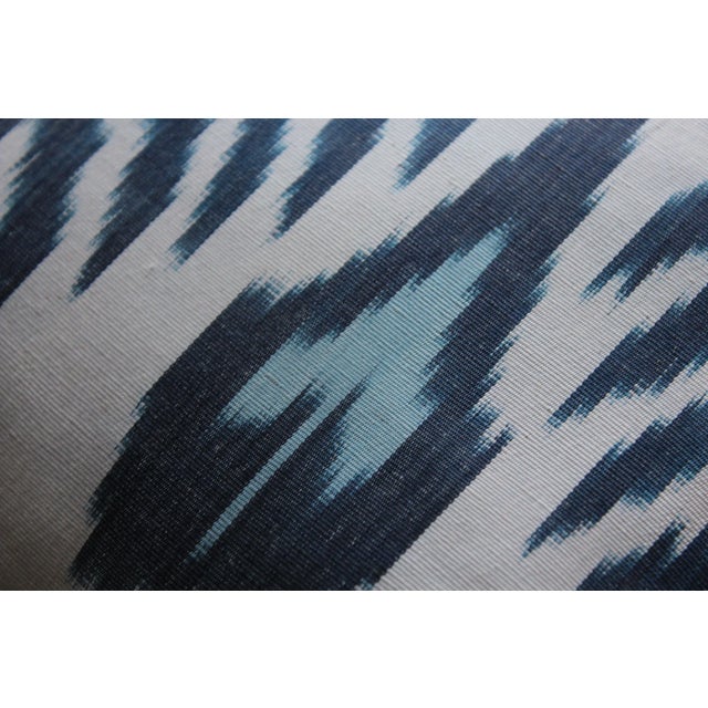 2020s Contemporary Silk Ikat Bohemian Throw Pillow For Sale - Image 5 of 10