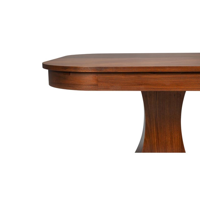 Brown Rectangular Walnut Dining Table For Sale - Image 8 of 11
