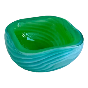 Cenedese Murano Italian Art Glass Bowl 1950s Mid Century Modern