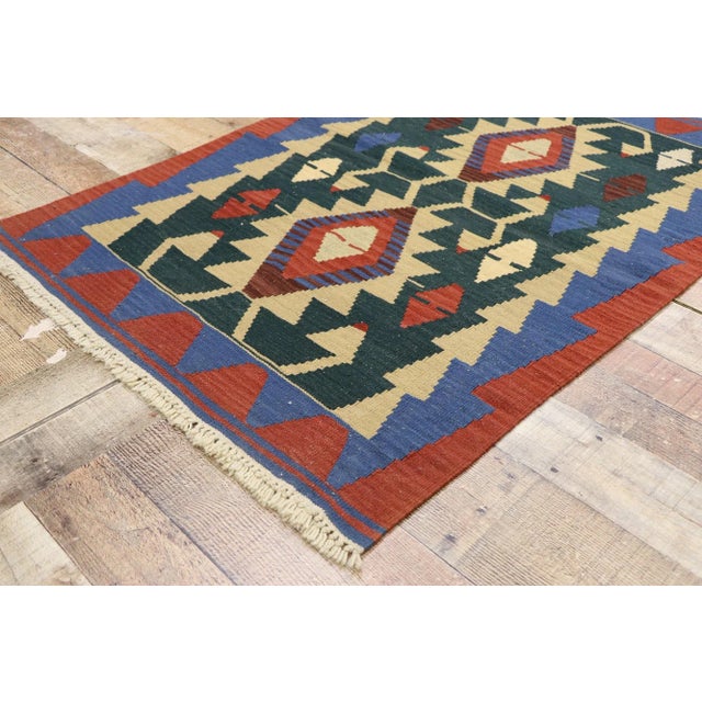Vintage Persian Shiraz Kilim Rug - 02'11 X 04'01. For Sale In Dallas - Image 6 of 9