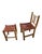 Vintage Rustic Log Chair & Stool Set For Sale - Image 4 of 17