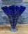 Glass John Cook Art Glass Cobalt Blue Handkerchief Vase Signed For Sale - Image 7 of 10