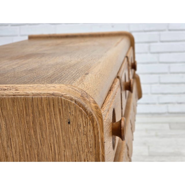 Danish Chest of Drawers in Oak, 1970s For Sale - Image 11 of 18