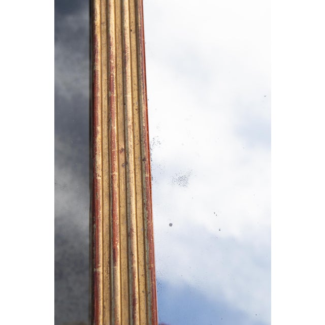 Gold Antique French Mirror in Gilt Wood, 1800s For Sale - Image 8 of 12