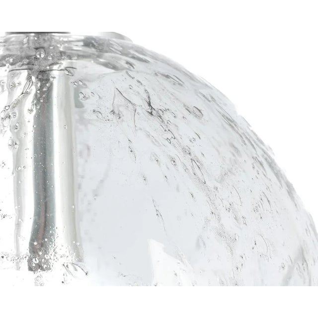 Glass Large Murano Ball Pendant Light attributed to Doria, Germany, 1970s For Sale - Image 7 of 13