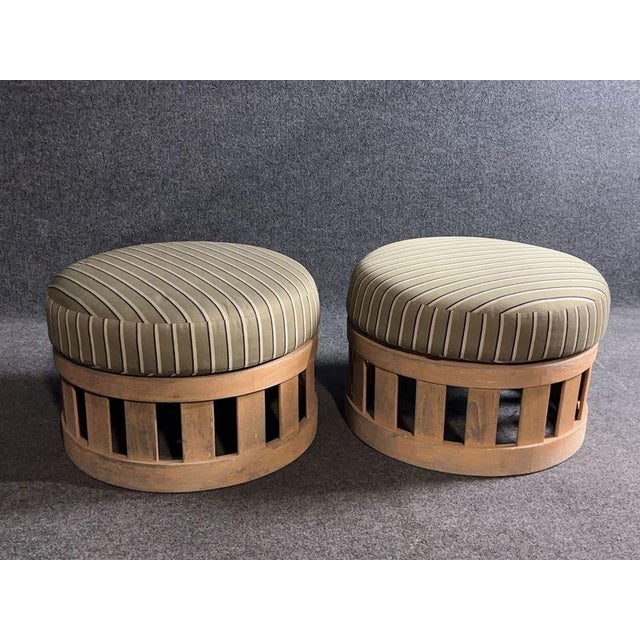 Summit Picket Lounge Chairs and Ottomans Patio Furniture For Sale - Image 9 of 12