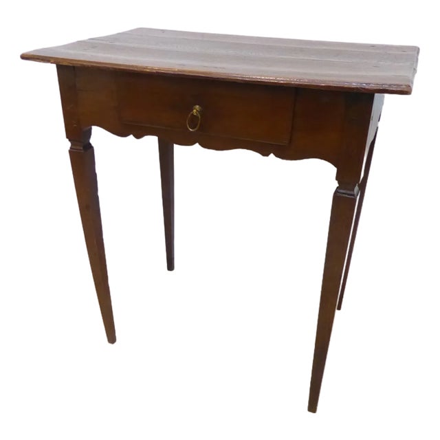 18th Century French Oak Side Table For Sale
