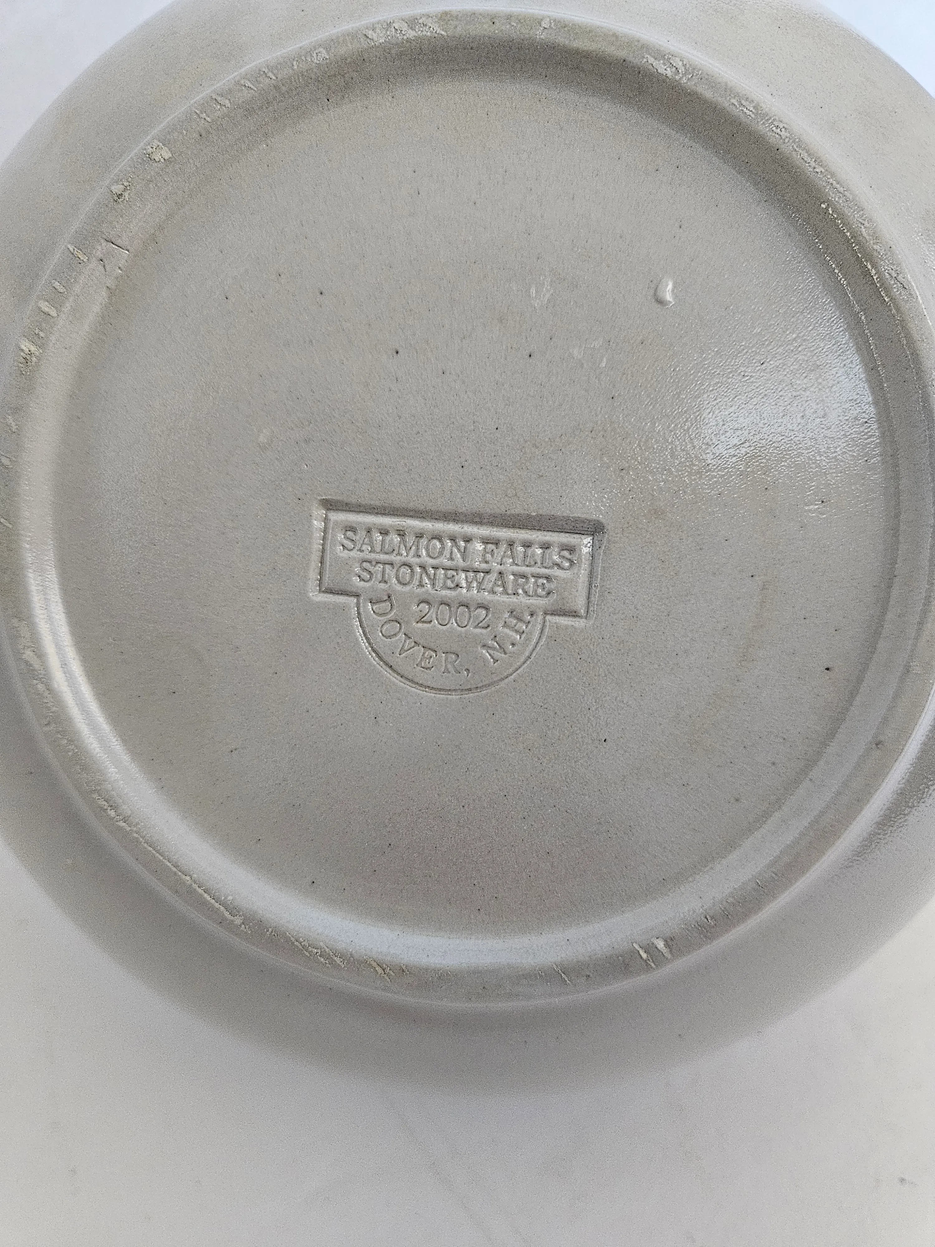 Salmon Falls Stoneware Blueberry Teapot, Dover, n.h. 2002 Lidded