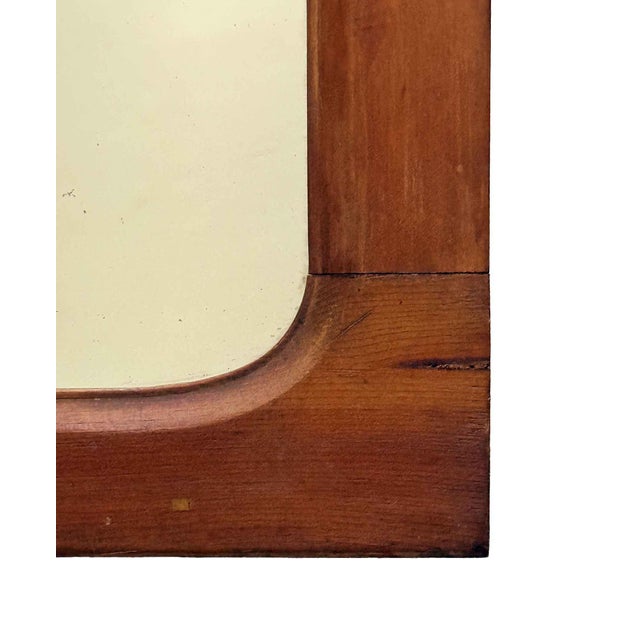 Early 20th Century Antique Pine Mirror For Sale - Image 5 of 7
