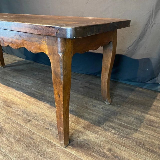 Antique Country French Provincial Farmhouse Dining Table For Sale In Portland, ME - Image 6 of 11