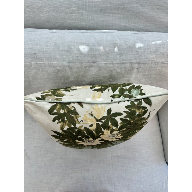 Traditional Michael S Smith Malmaison Fontaine Pillows With Mint Welt, a Pair For Sale - Image 3 of 6
