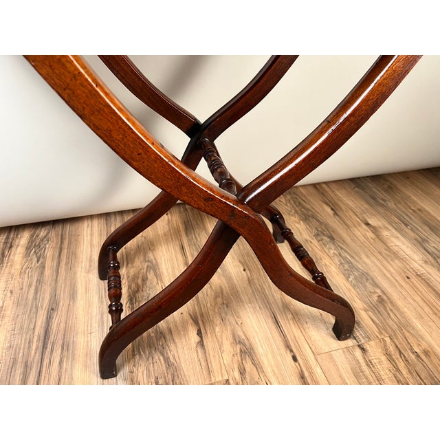 Antique English Regency Mahogany Folding Coaching or Sporting Table C. 1825–1845 For Sale In Boston - Image 6 of 9