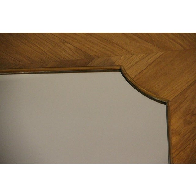 1950s Brass Wall Mirror in the style of Gio Ponti, 1950s For Sale - Image 5 of 18