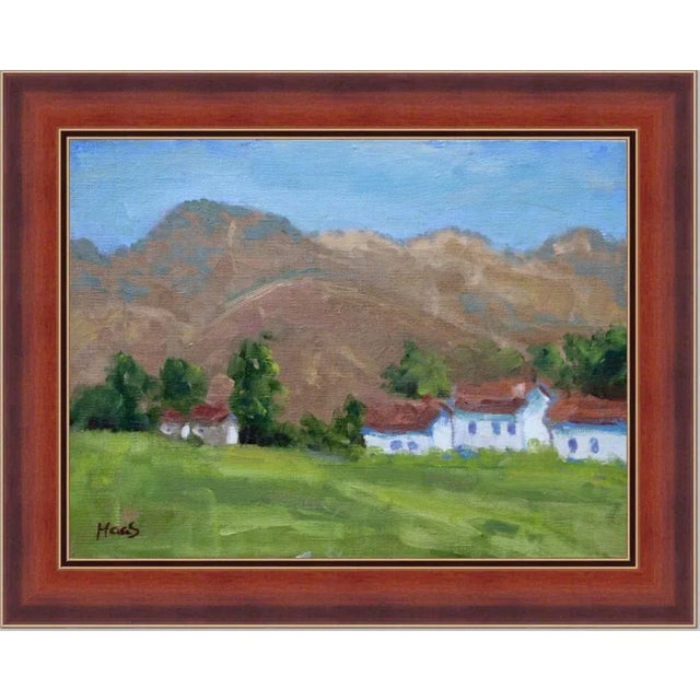 2020s Hidden Valley Hills, Minimalist Desert Landscape Oil For Sale - Image 5 of 6