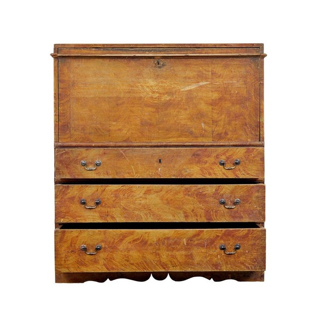 swedish 19th century painted pine escritoire writing desk circa 1870. we are pleased to offer this rustic escritoire, made...