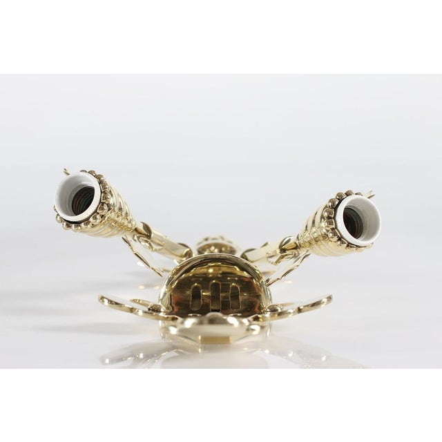 Art Nouveau Wall Lights in Brass in the style of Thorvald Bindesbøll, Denmark, 1900s, Set of 2 For Sale - Image 15 of 16