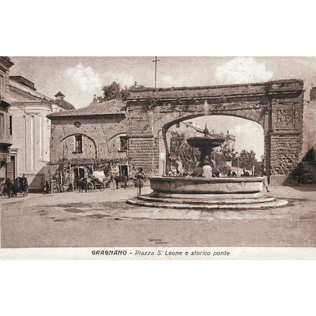 Carlo Brancaccio -Napoli L’Arco Di Gragnano-19th Century Oil Painting For Sale - Image 11 of 12