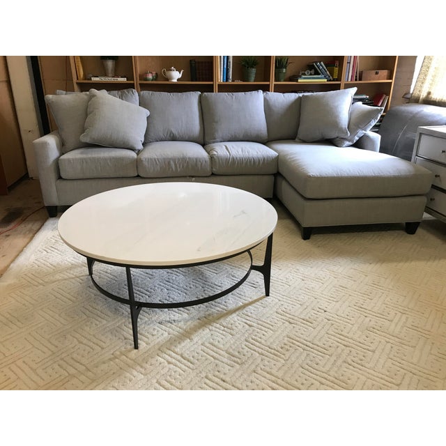 Transitional Bernhardt Avondale Round Metal Coffee Table Chairish