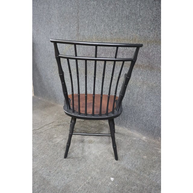 Benchmade Bamboo Style Cherry Armchairs For Sale - Image 10 of 11