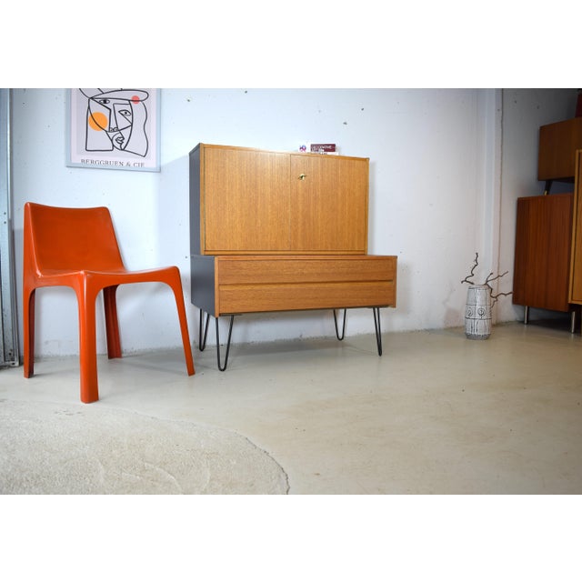 Two-Piece Teak Cabinet by Omnia, 1960s For Sale - Image 6 of 9