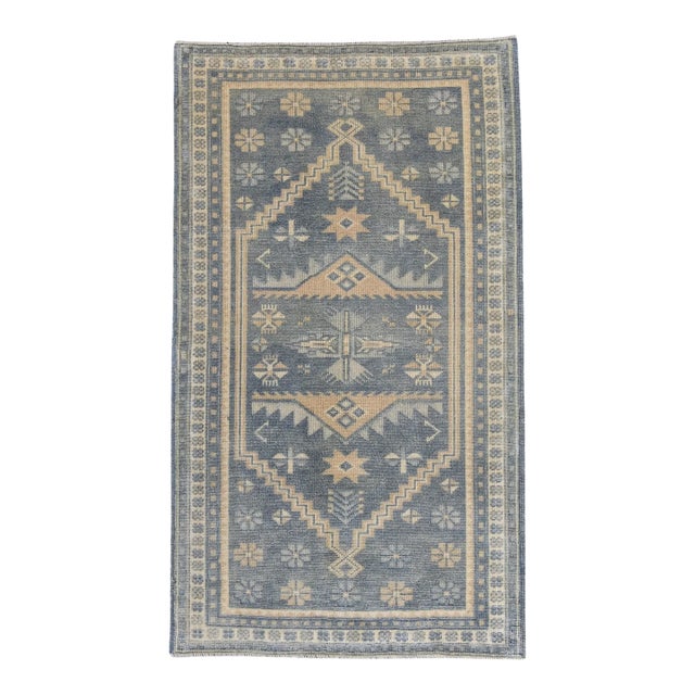 Turkish Vintage Style Anatolian Rug 2'6" x 4'4" For Sale