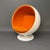 Asko Ball Chair in White and Orange by Eero Aarnio for Asko, Finland, 1960s For Sale - Image 4 of 18