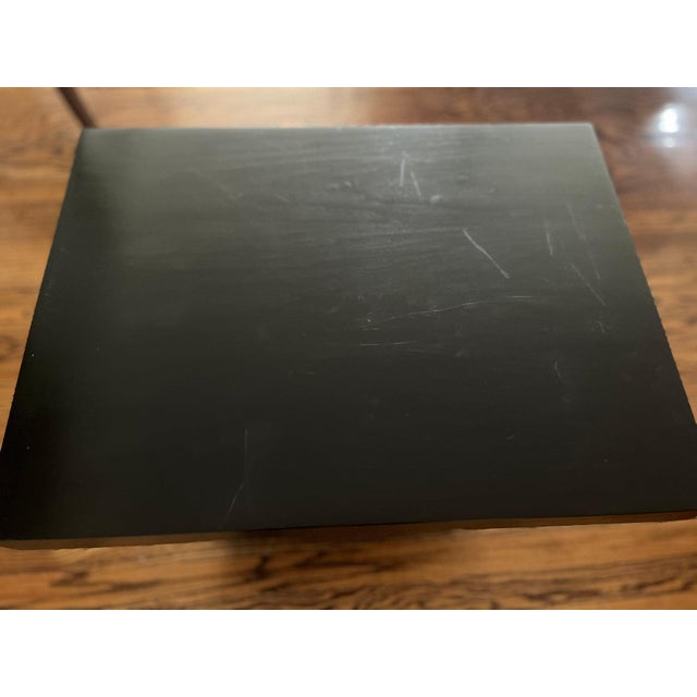 Vintage Ebonized Wood Side Table For Sale In Nashville - Image 6 of 7