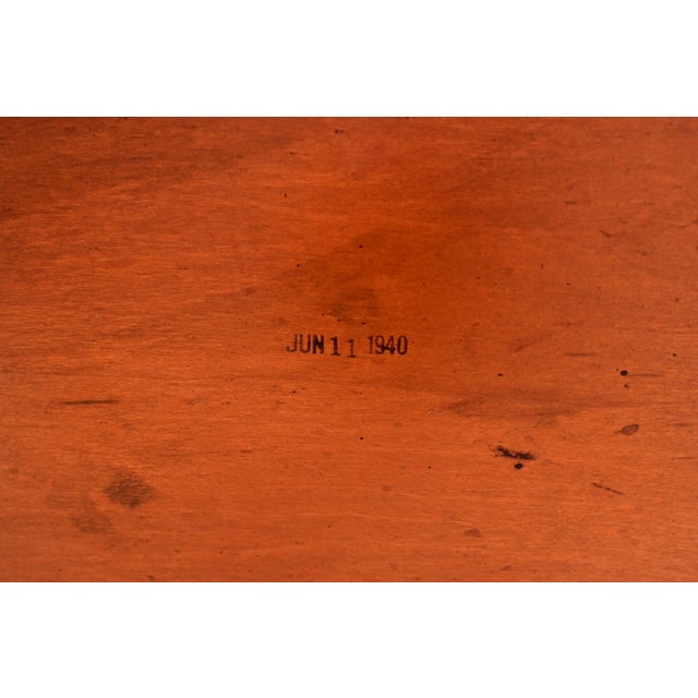 Romweber Style Chippendale Carved Mahogany Extension Dining Table, Newly Refinished For Sale - Image 17 of 18