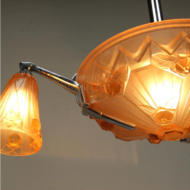 Art Deco Chandelier by Jean Gauthier for EJG, 1930s For Sale - Image 12 of 13